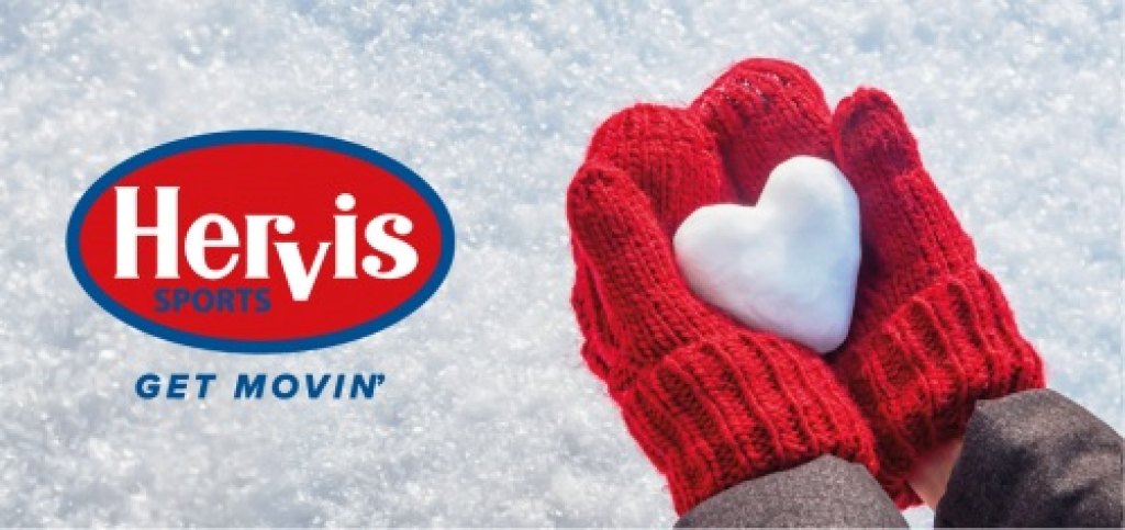 Hervis Gutscheinkuvert „Winter Herz“